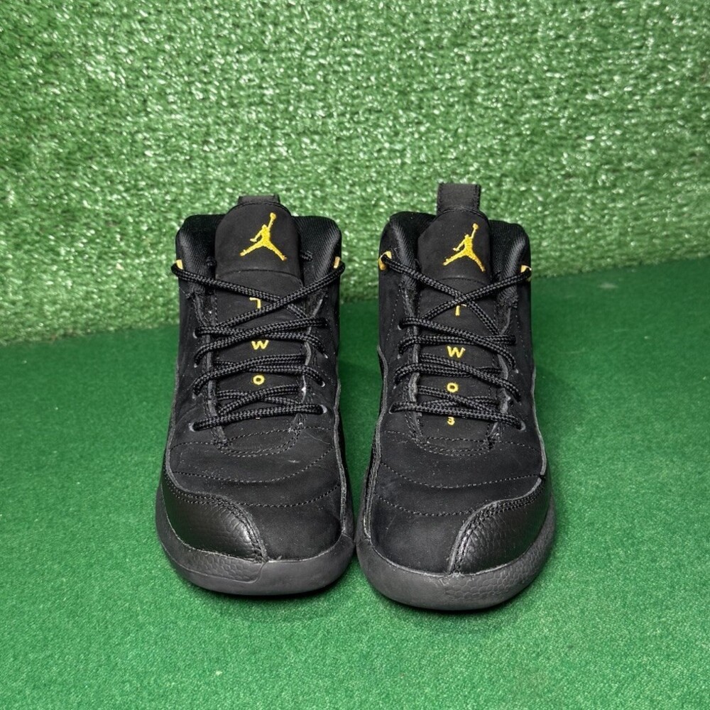Nike Air Jordan 12 Retro Black Taxi 151186-071 Preschool Kids Size 12C - Picture 2 of 6